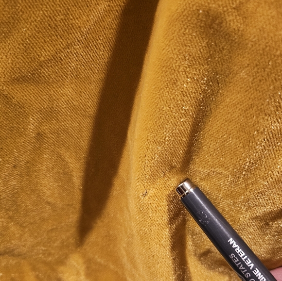 New Free People X Gia Romper Mustard  Spicy Chestnut Velvet Romper Size Large - Picture 14 of 14